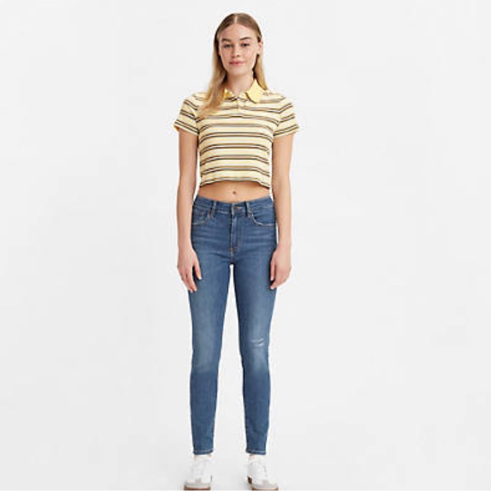 721 High Rise Skinny Levi’s Jeans light blue